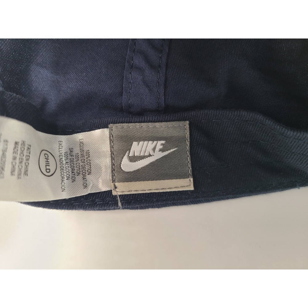 Child Nike Spellout Adjustable Hat Cap Baseball Golf Kid Boy Girl Blue Yellow - Picture 11 of 12